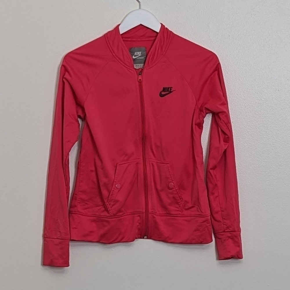 Nike Girls Pink Medium Jacket Zip Close